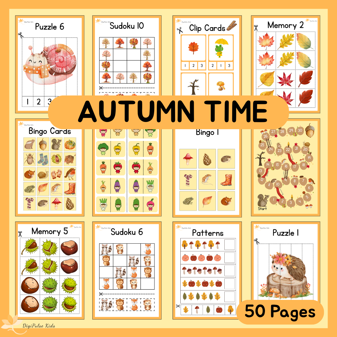 Autumn Activity Book (51 pages)