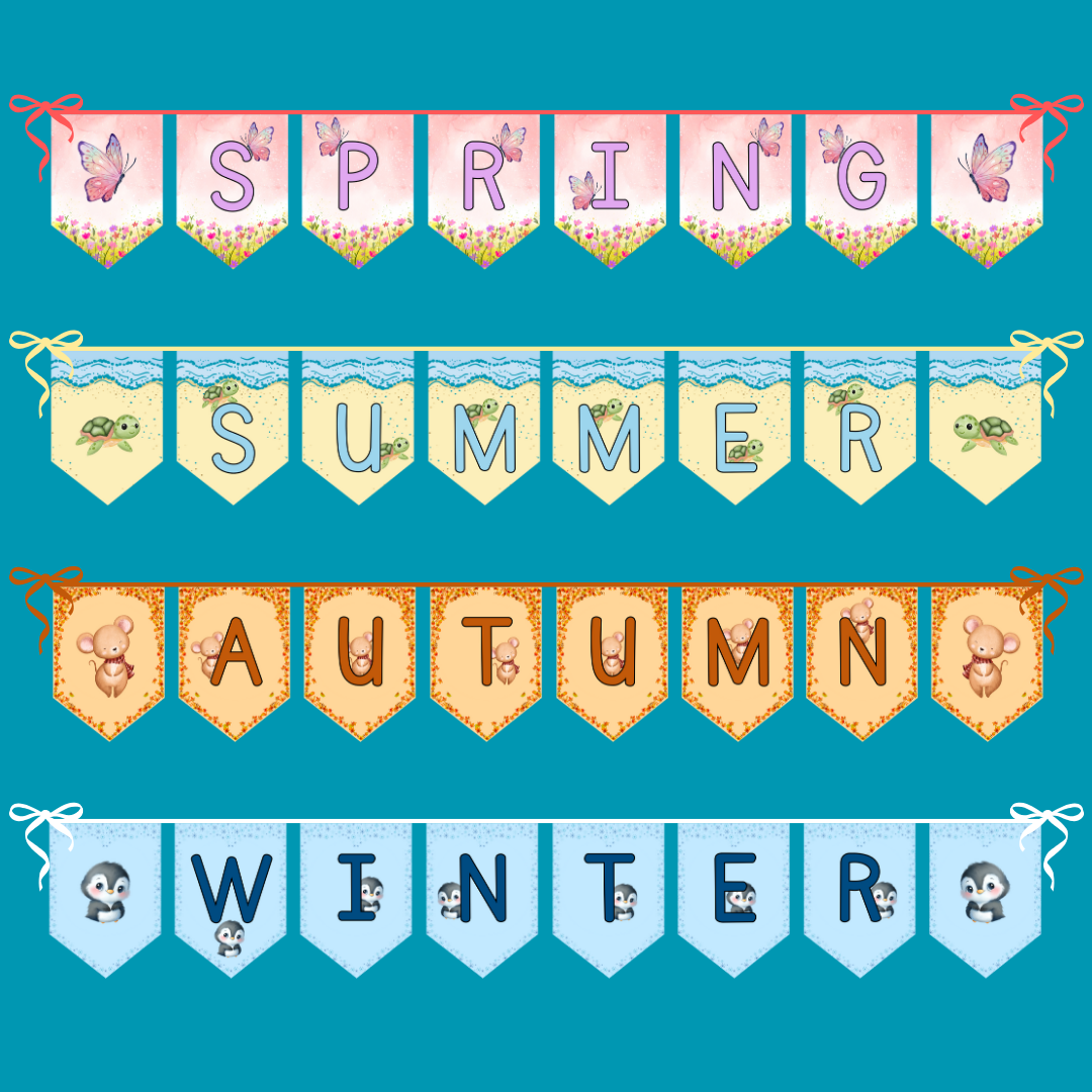 4 Seasons Pennant Banner
