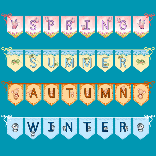4 Seasons Pennant Banner