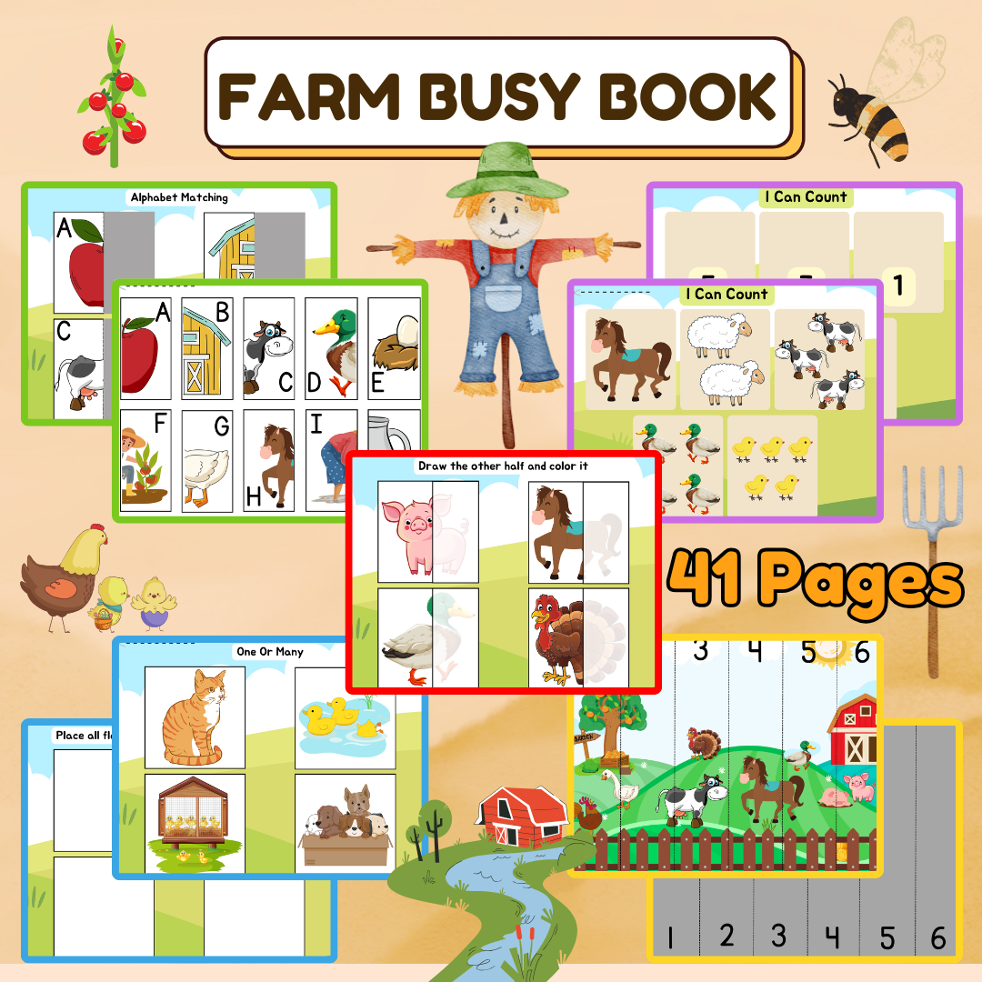 Farm Busy Book